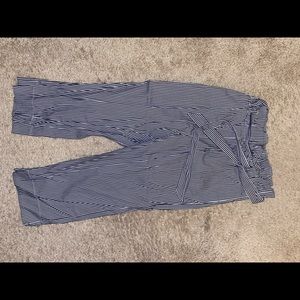 Flare high waisted cotton pants